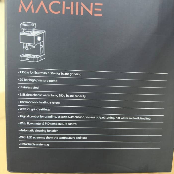 UAKEEN Espresso Coffee Machine with Grinder ZL-1509
