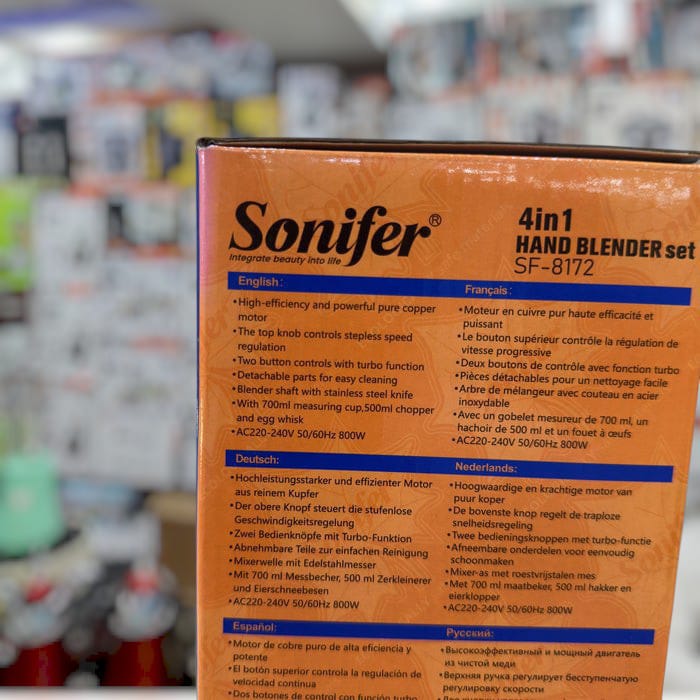 Sonifer 4-in-1 Electric Hand Blender Set SF-8172