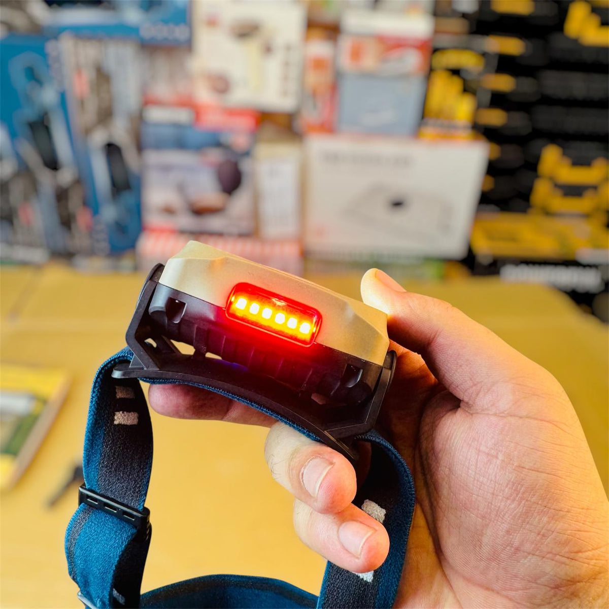 Rechargeable Head Torch – Hands-Free LED Headlamp for Camping & Night Use