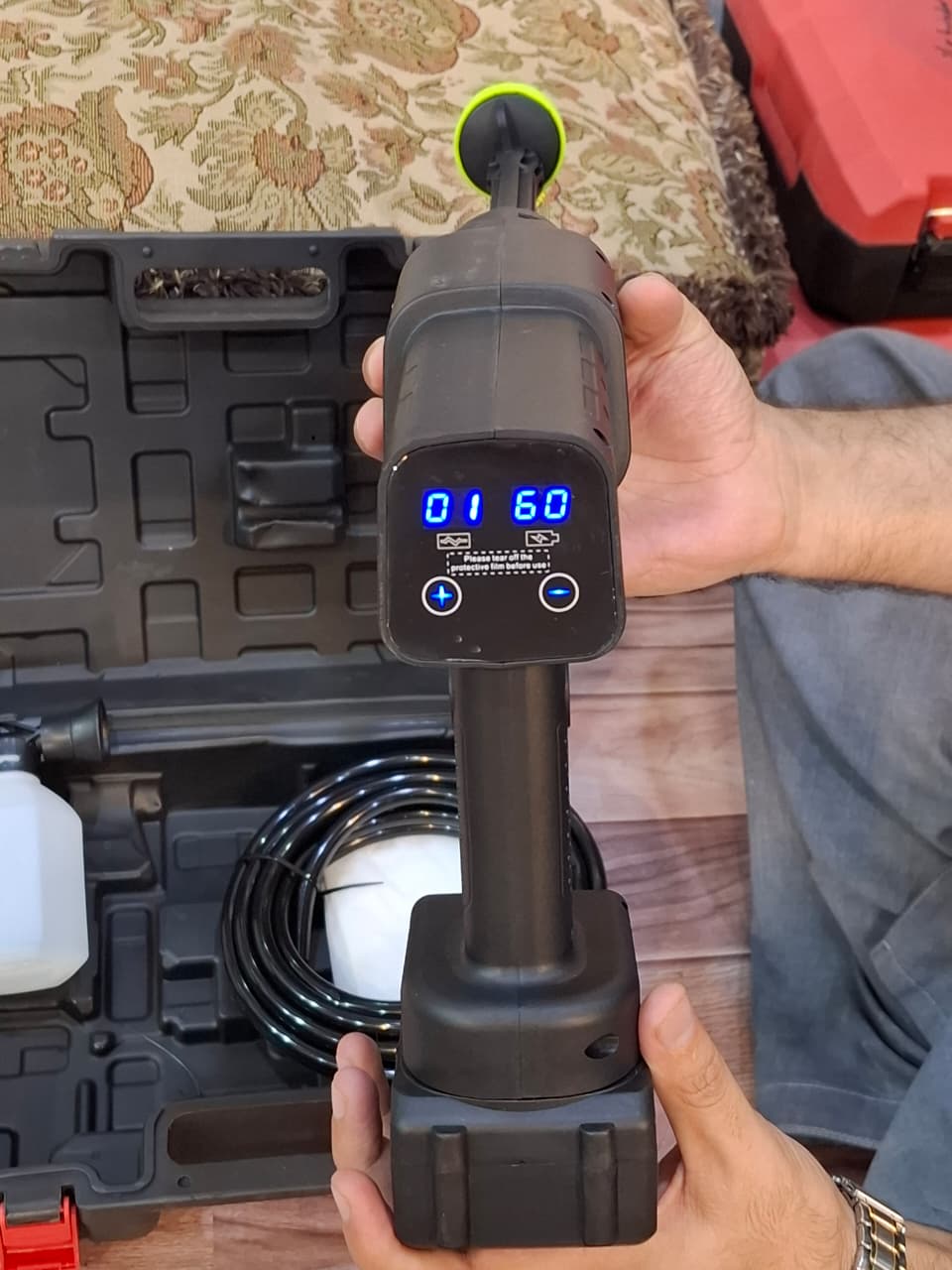 MDHL touch solar & car pressure washer 48v battery