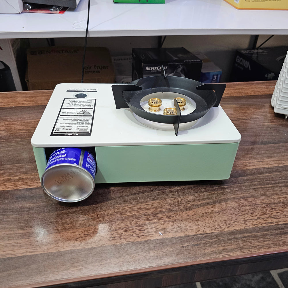 camping portable gas stove with carry box