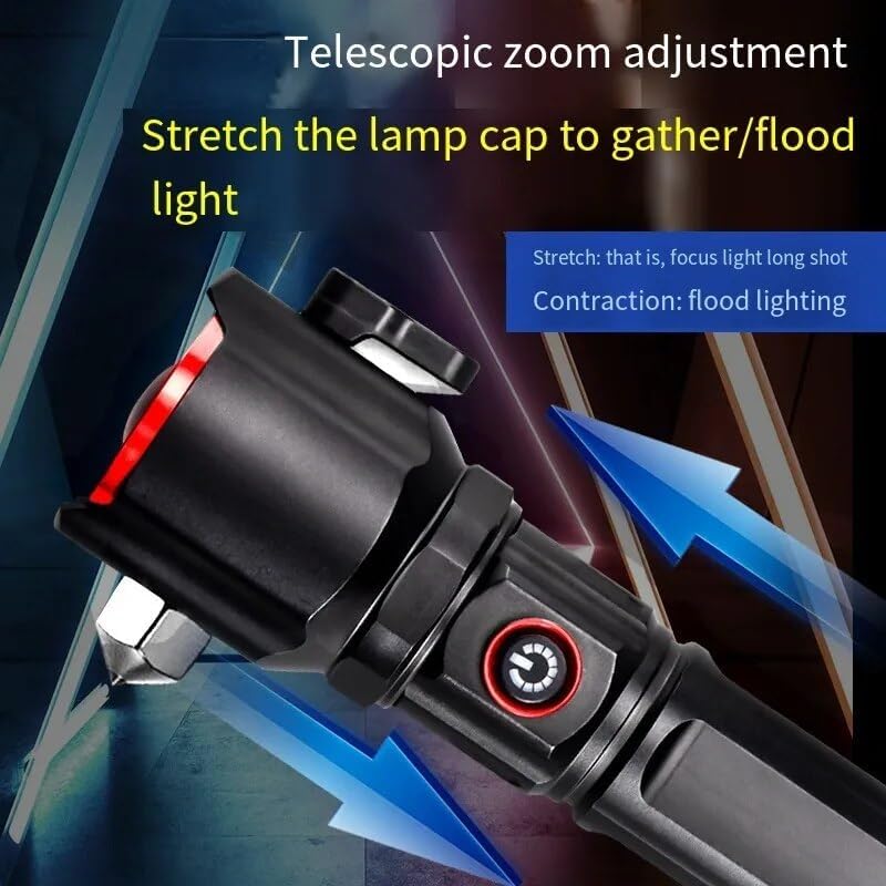 Multifunctional 5 in 1 torch 1km  range