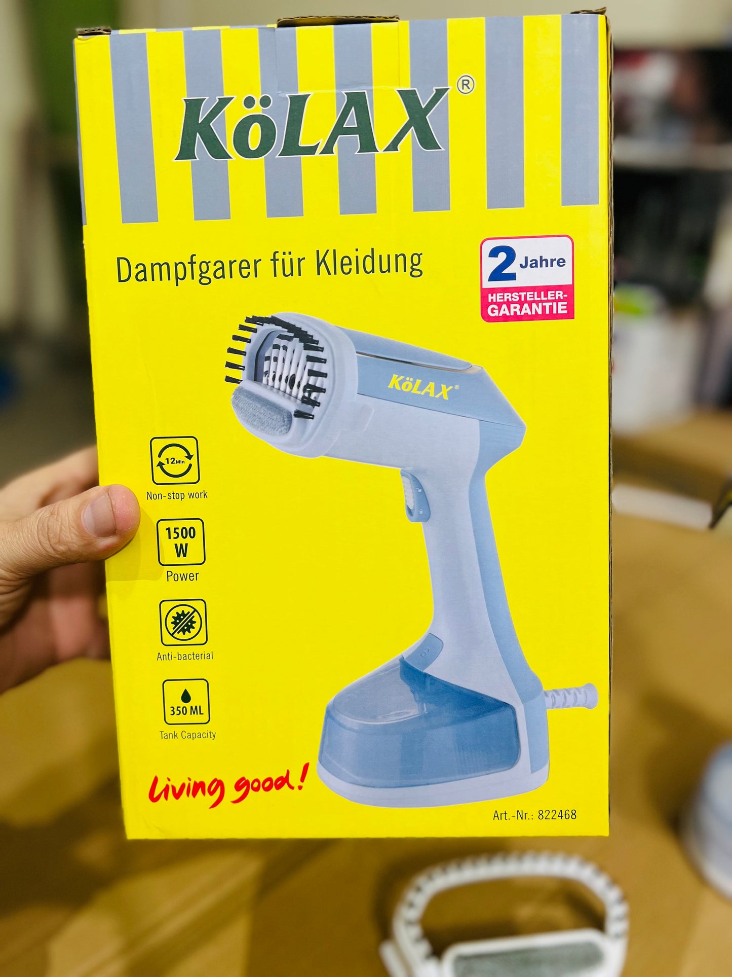 Original Germany Kolax handheld garment steamer