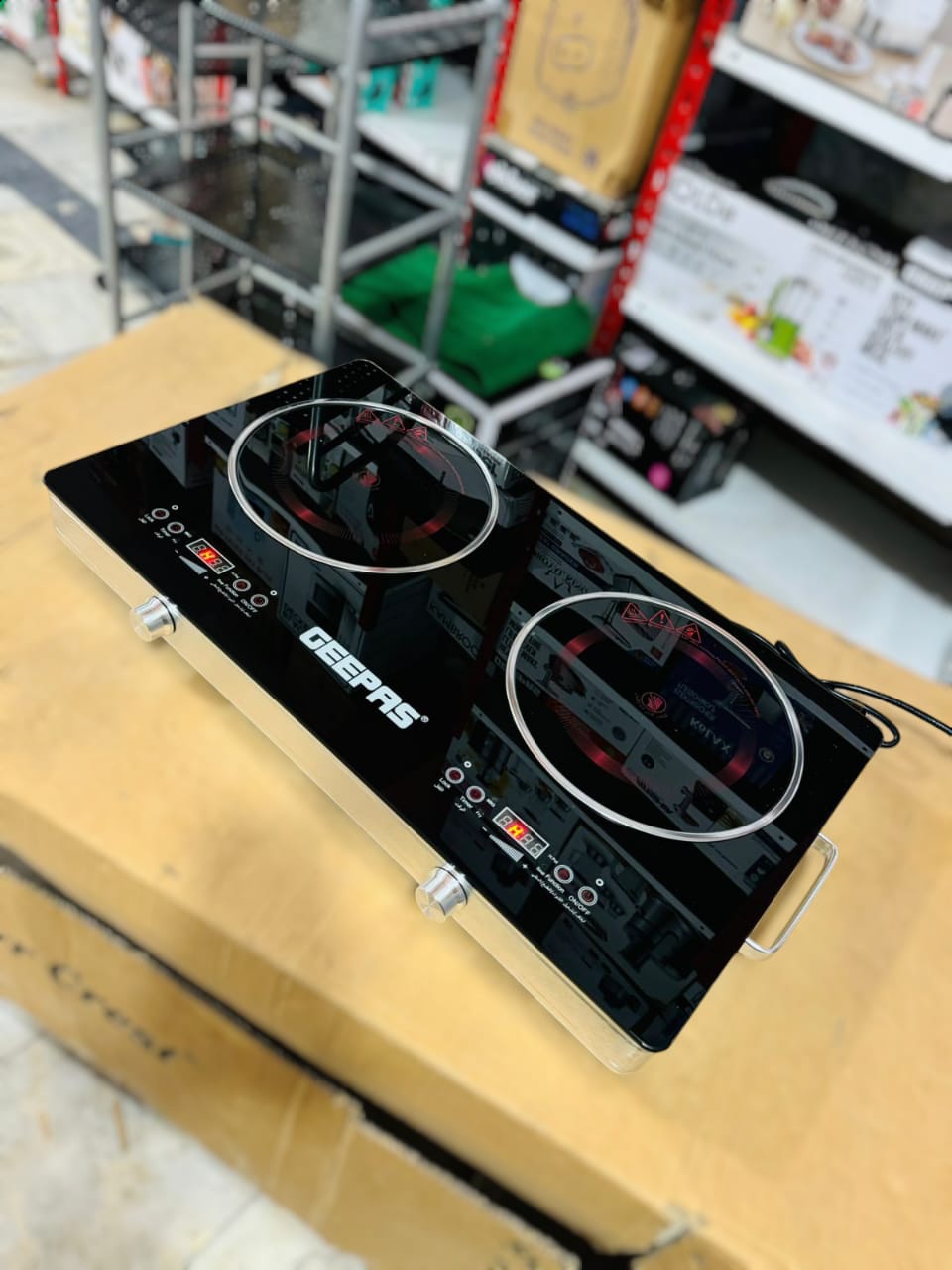 GEEPAS 3600W Double Digital Hot Plate-6131 infrared cooker