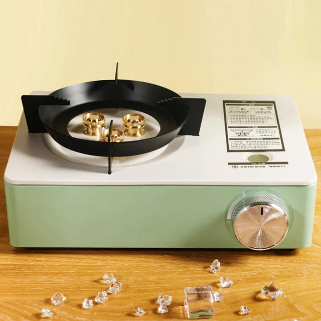camping portable gas stove with carry box