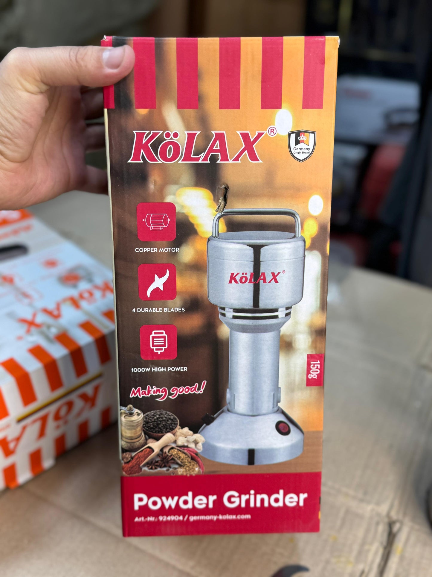 KOLAX Commercial  Spice grinder 150g (masala grinder )