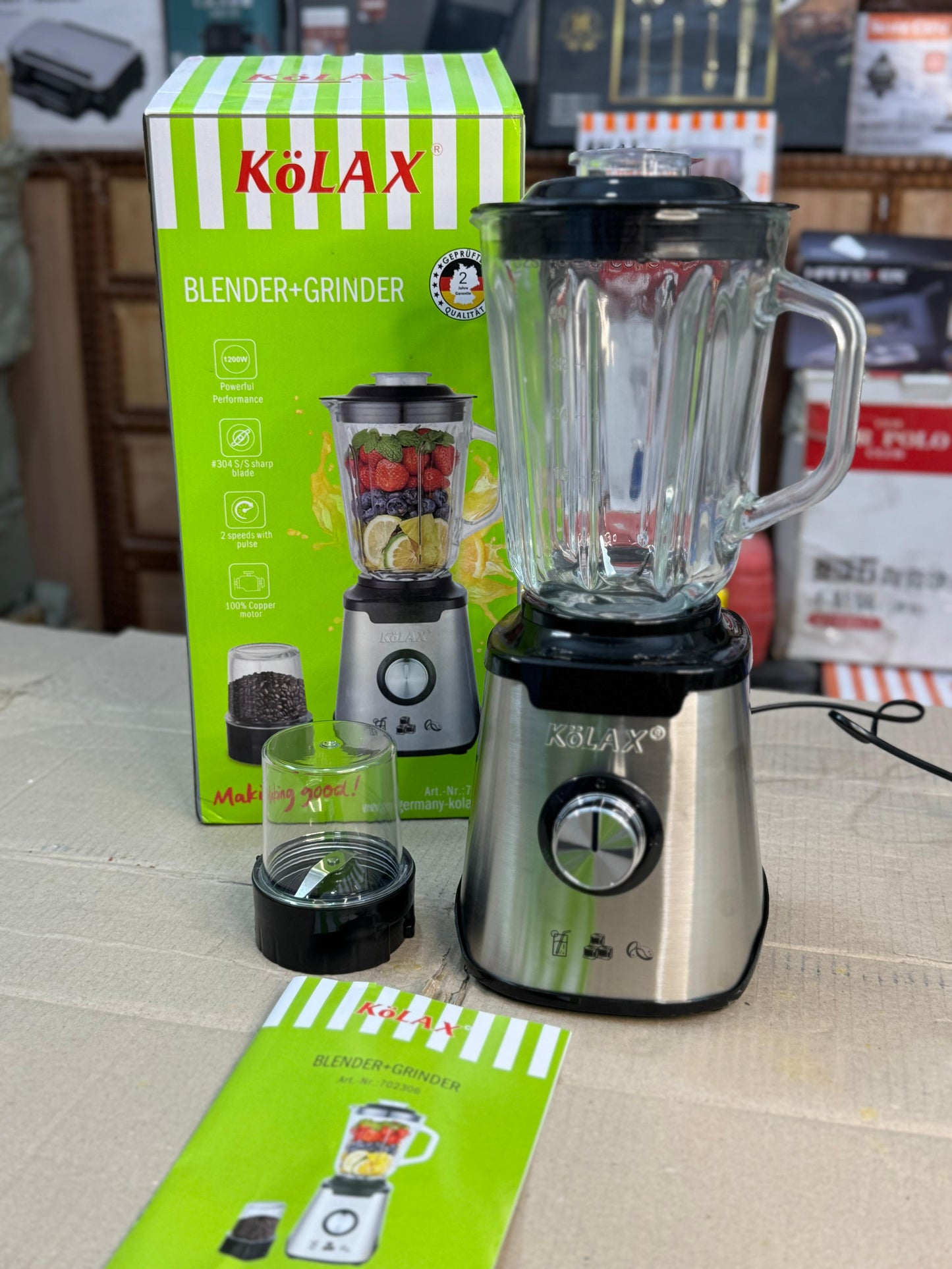 KOLAX 2 in 1 blender & grinder 702306