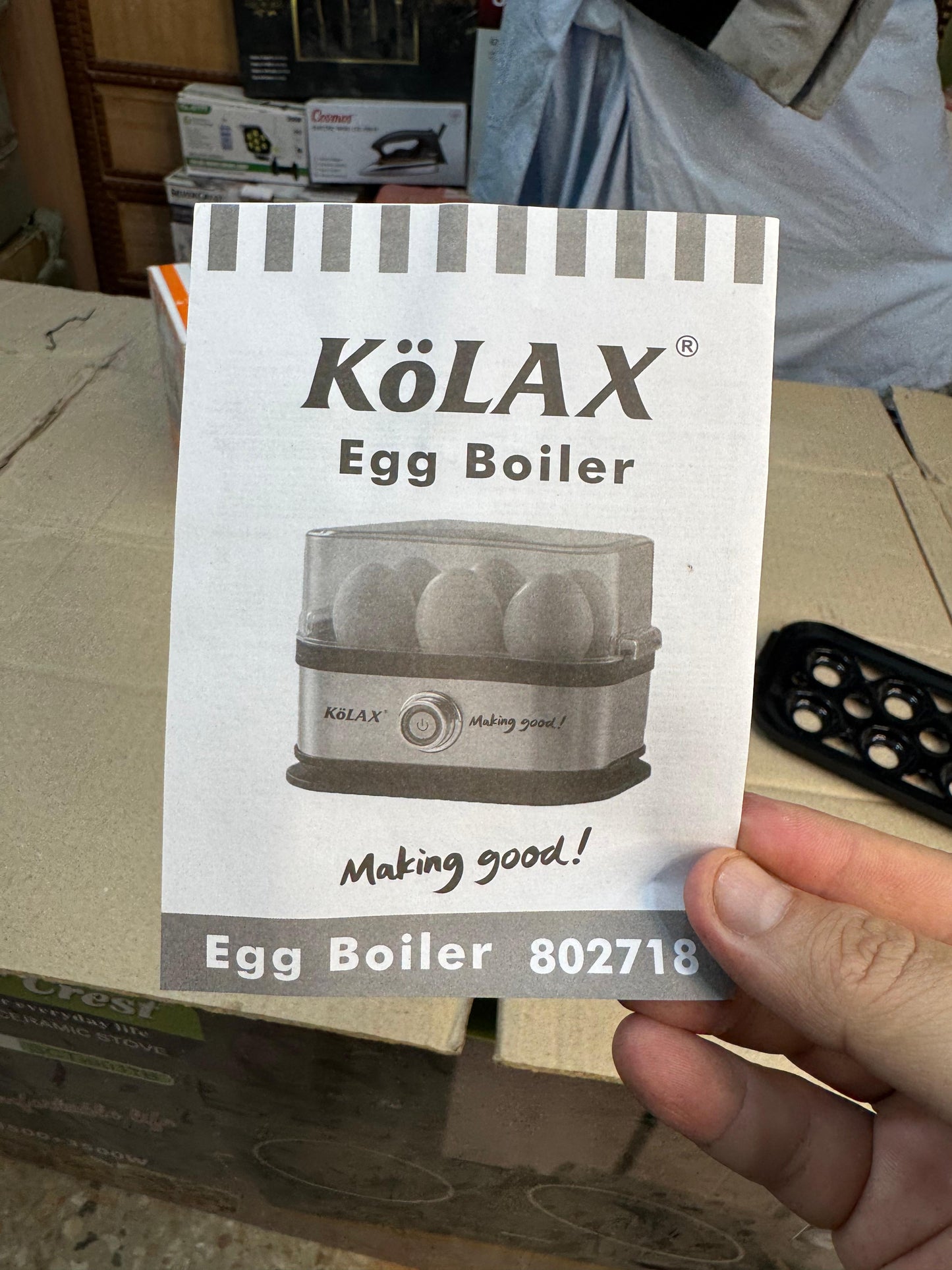Kolax 6 Egg Boiler Fast & Easy Egg Cooking