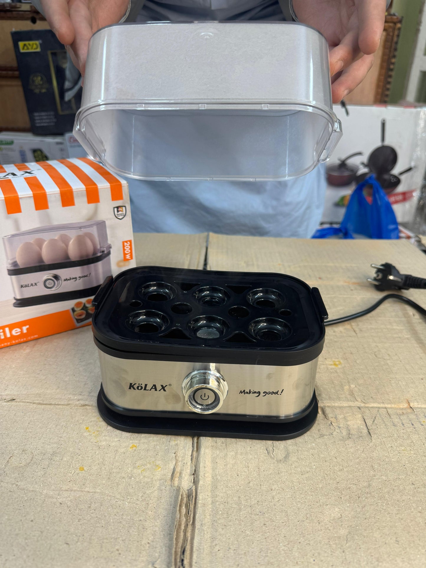 Kolax 6 Egg Boiler Fast & Easy Egg Cooking