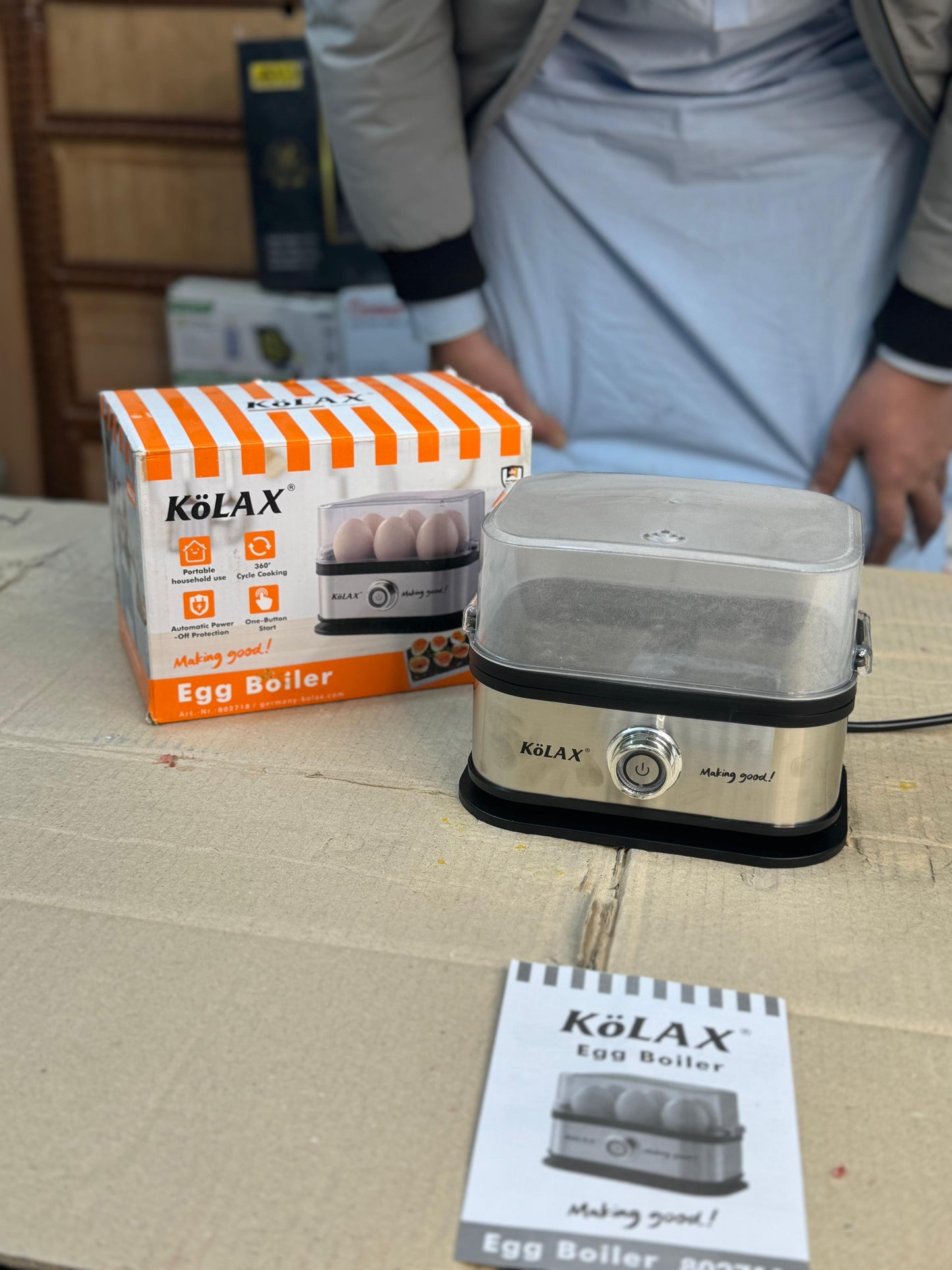 Kolax 6 Egg Boiler Fast & Easy Egg Cooking