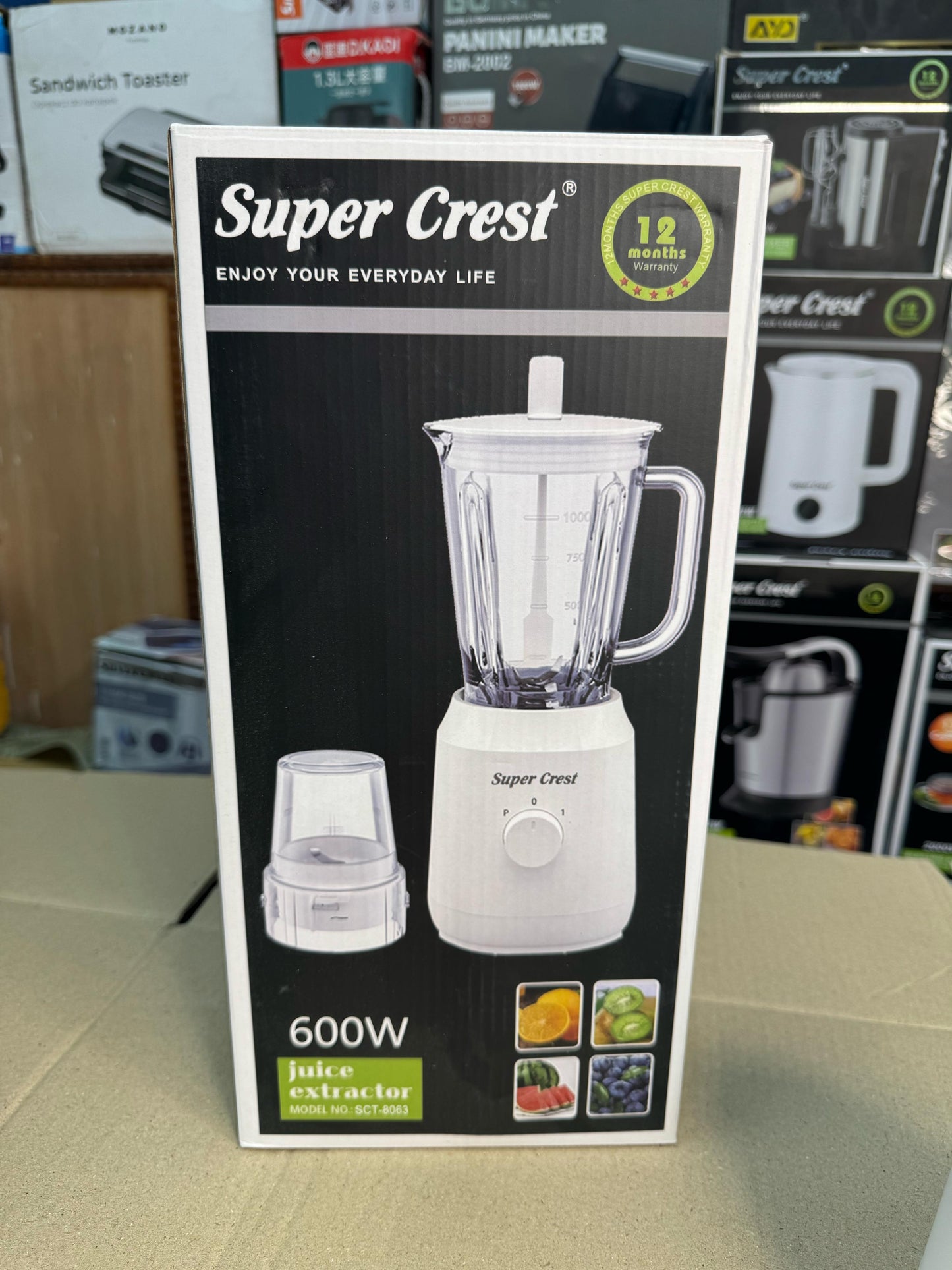 SUPER CREST Germany 2 in 1 blender grinder 8063
