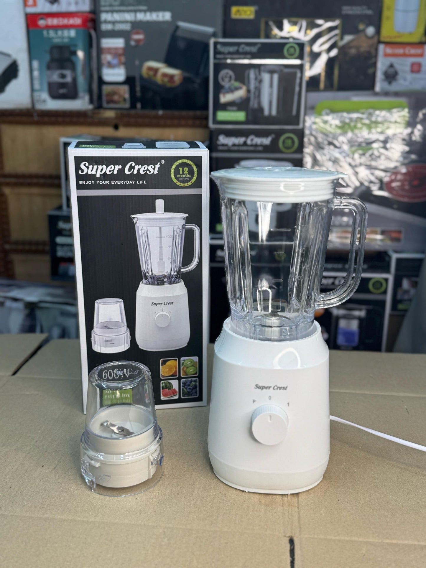 SUPER CREST Germany 2 in 1 blender grinder 8063