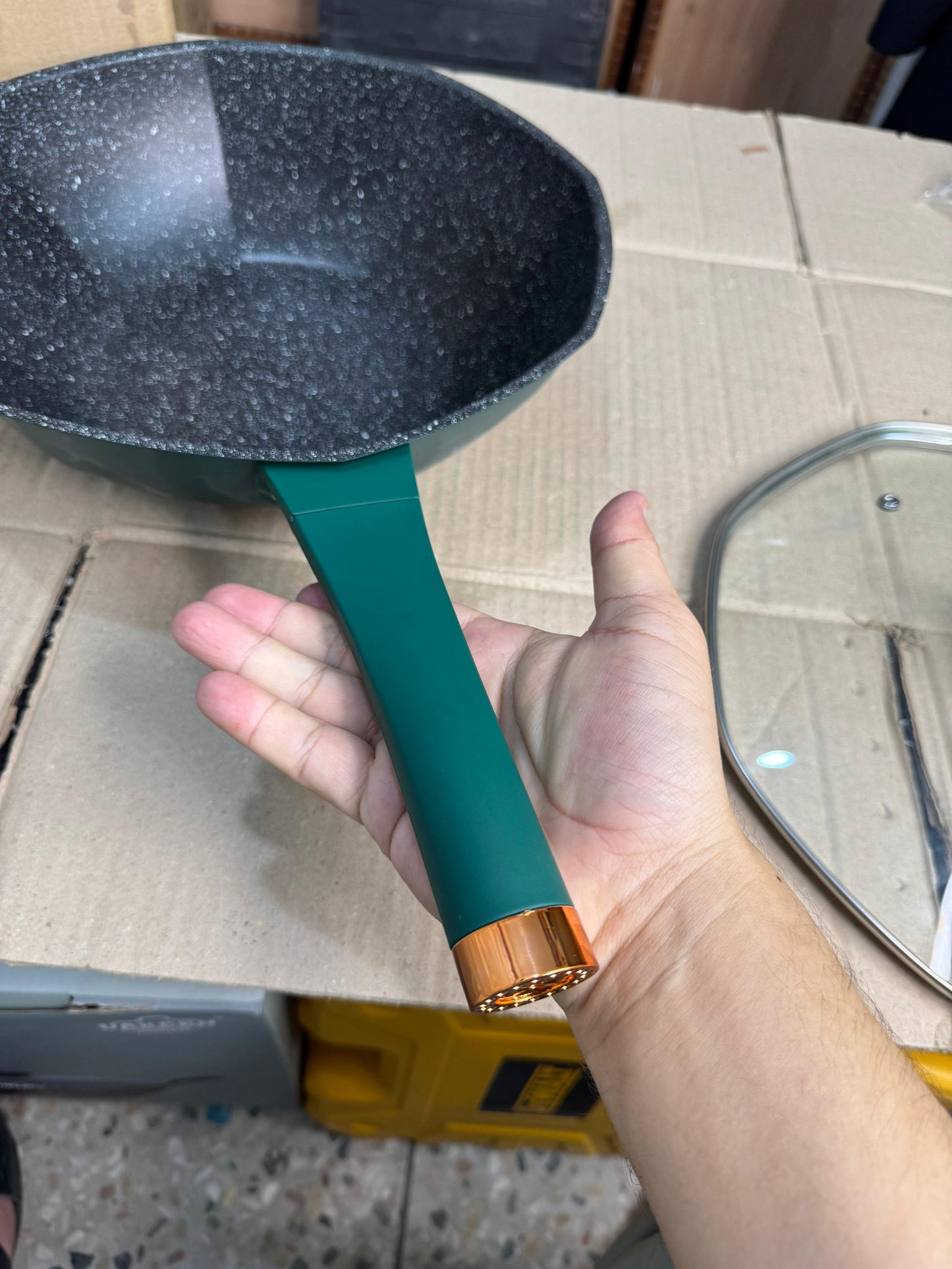konka 32cm  granite deep fry pan