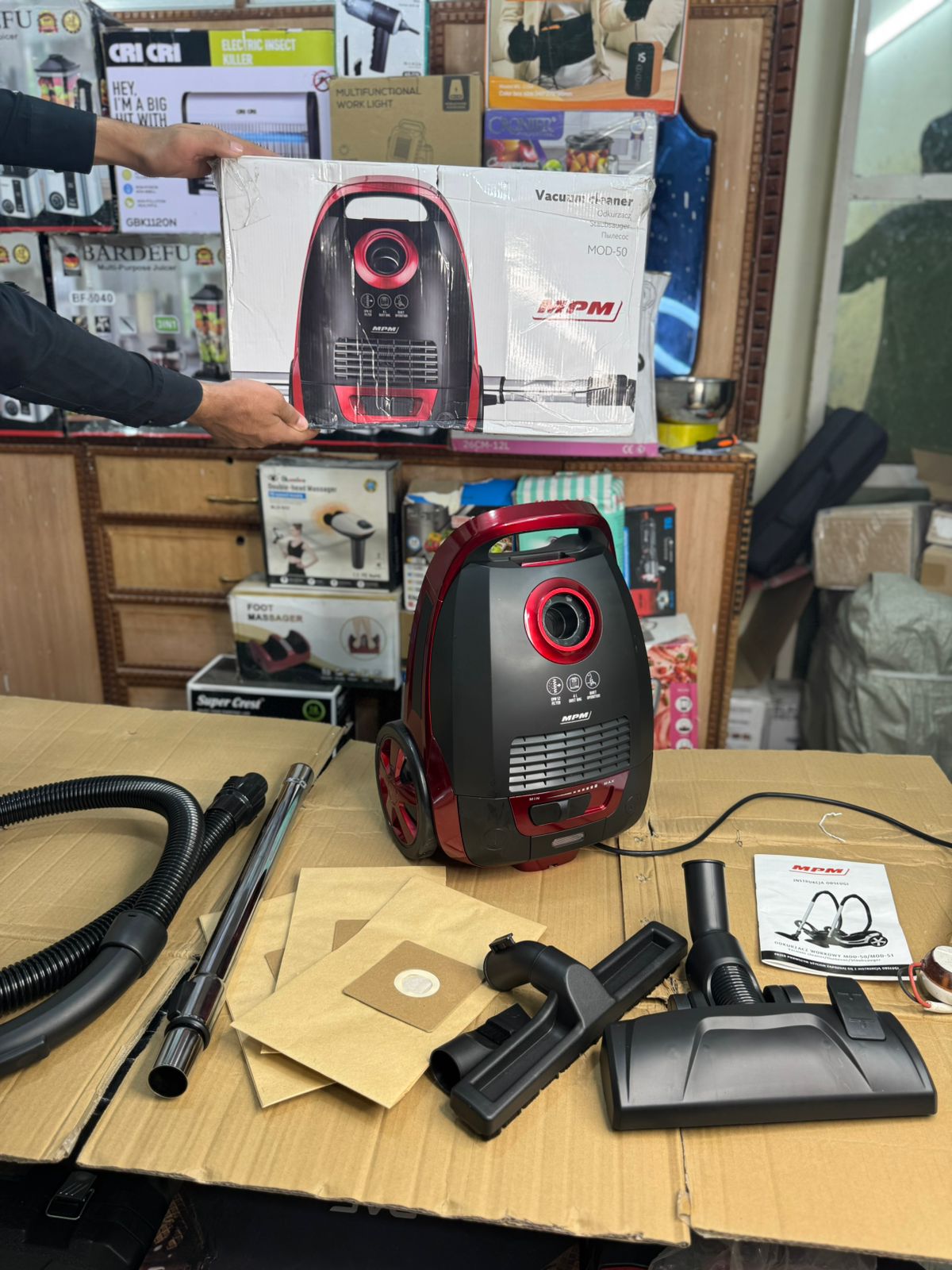 MPM Poland vacuum cleaner packaging box