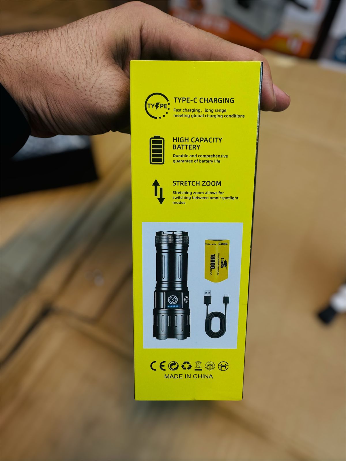 cuba 1000m range torch & flash light B51
