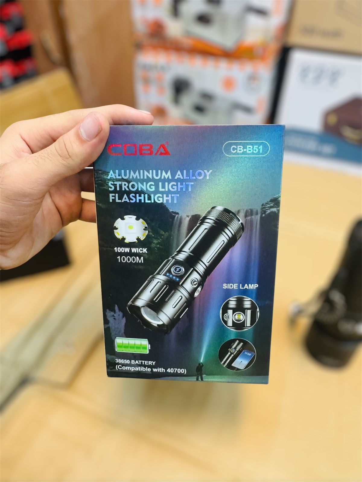 cuba 1000m range torch & flash light B51