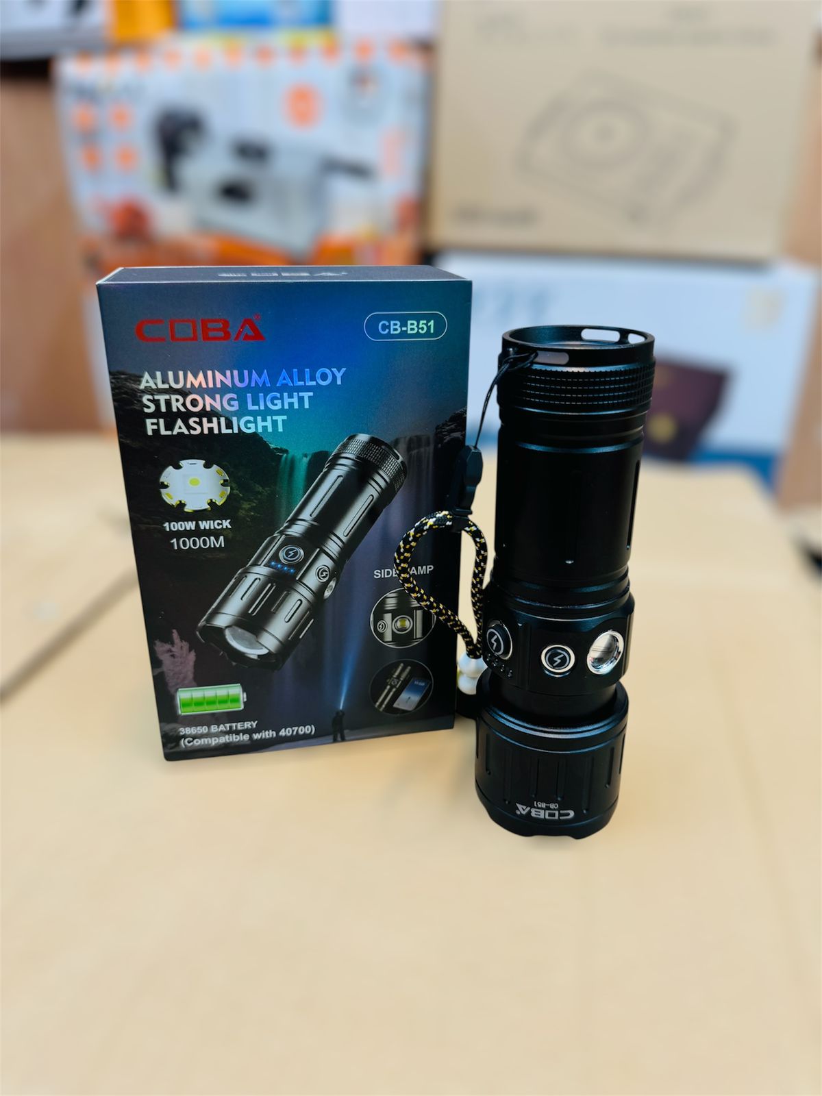 cuba 1000m range torch & flash light B51