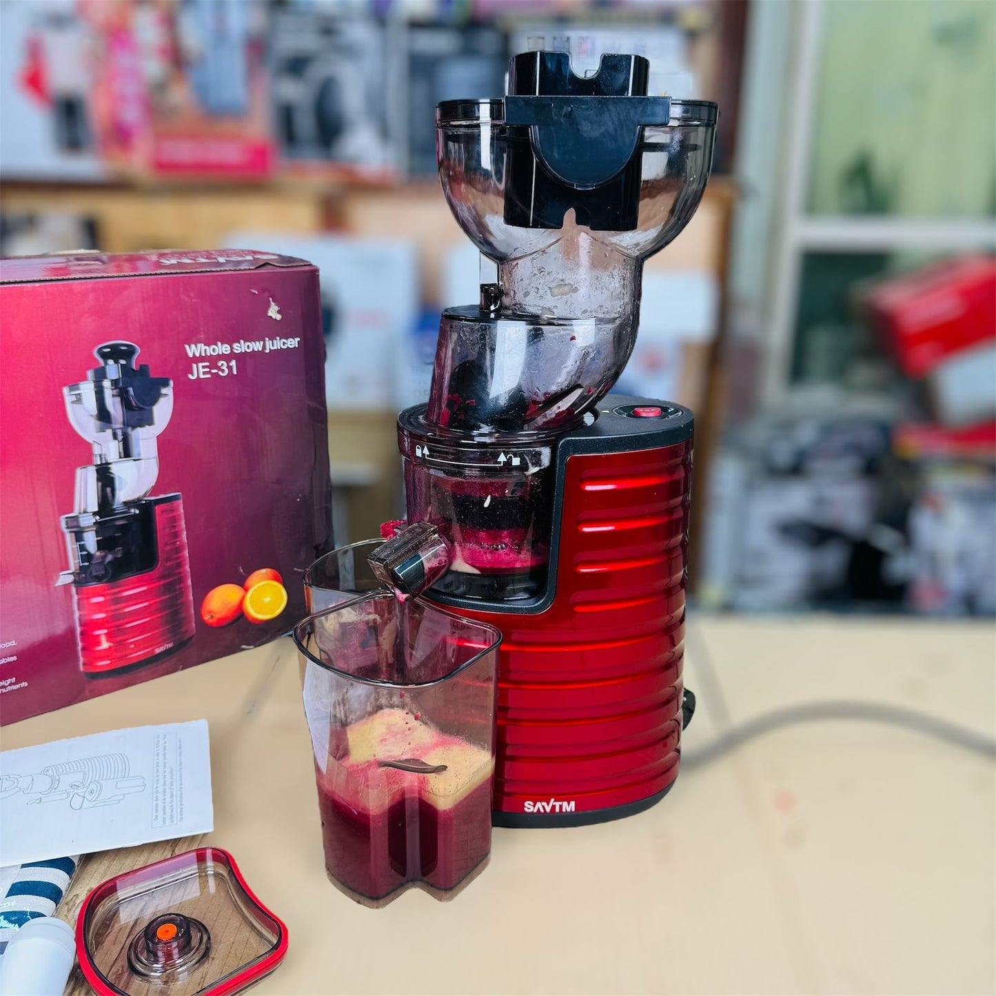 savtm 2 IN 1 Ice cream & cold press juicer JE-31  ( slow juicer )
