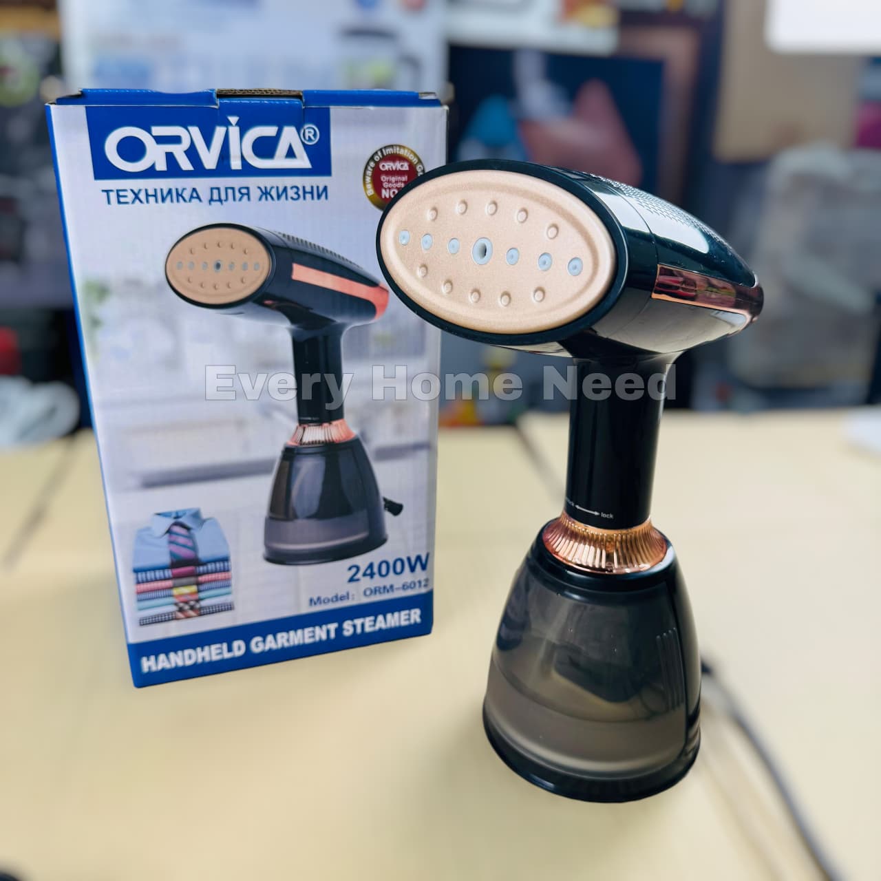 ORVICA handheld multi speed garment steamer