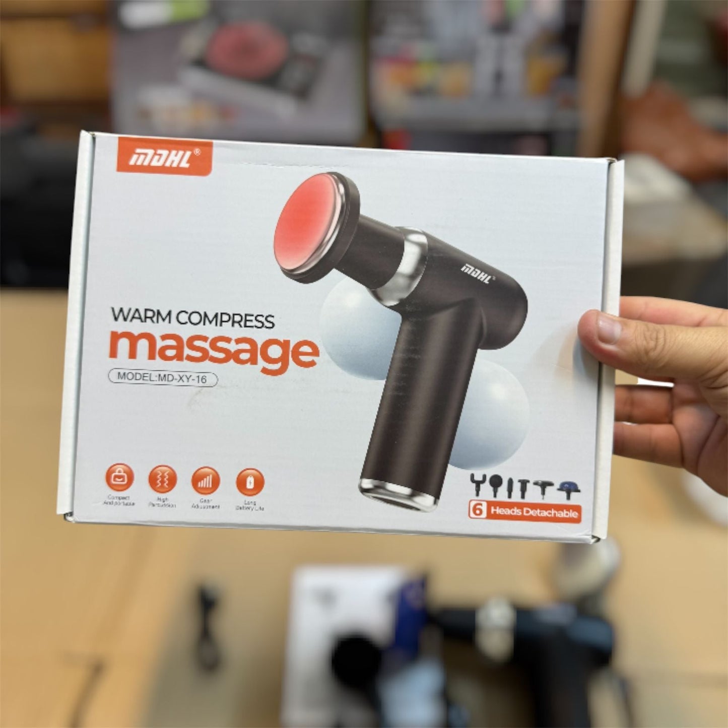 Heating Massager with Jelly Head