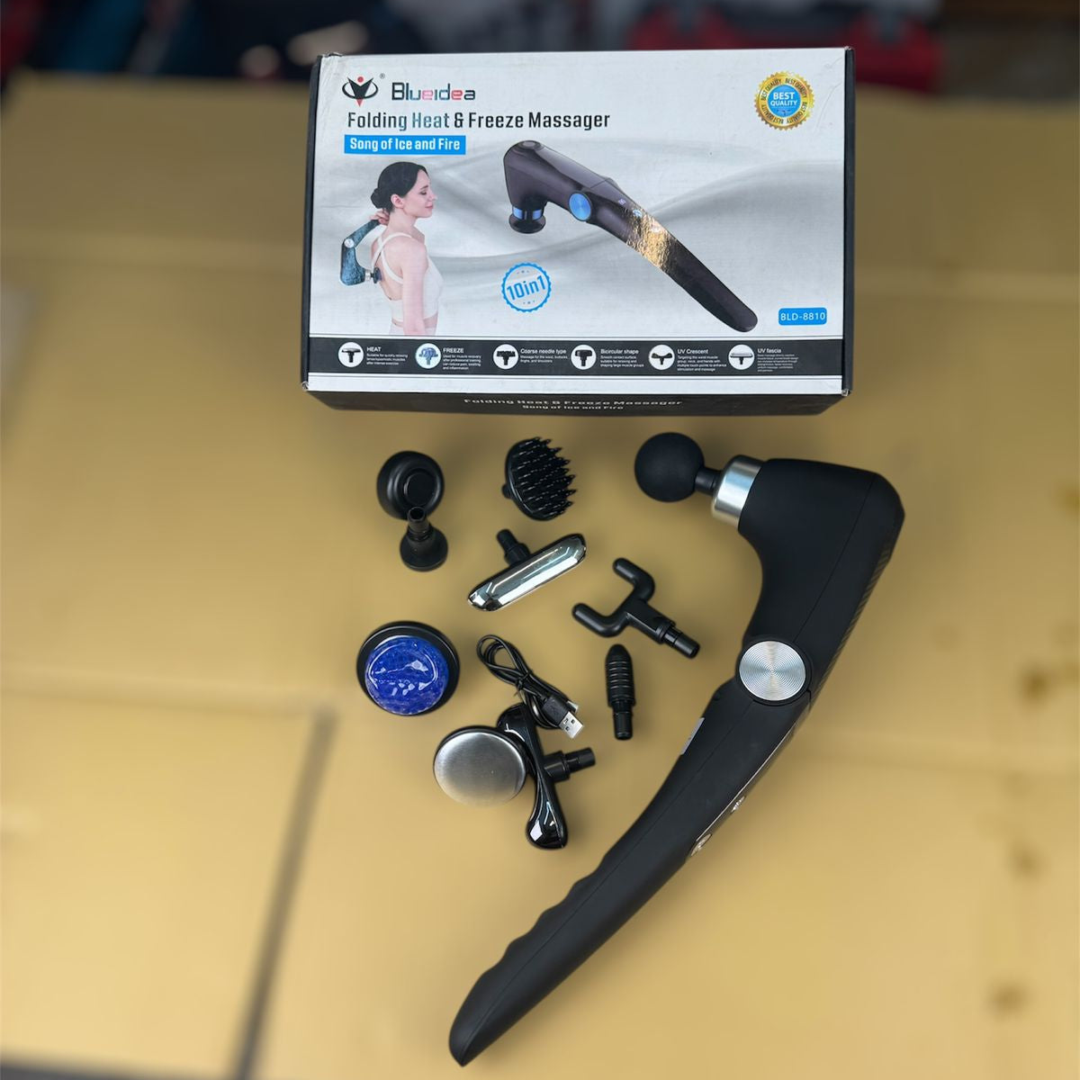 10-in-1 Foldable Heating & Cooling Massager
