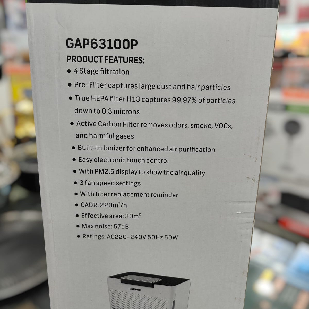 Geepas air purifier  GAP 63100