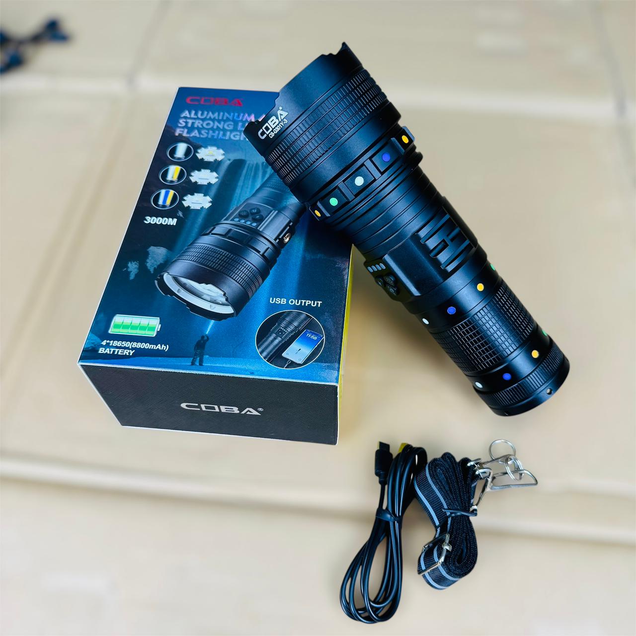 CUBA 2000 KM G301 FLASH LIGHT TORCH WITH 3 MOOD