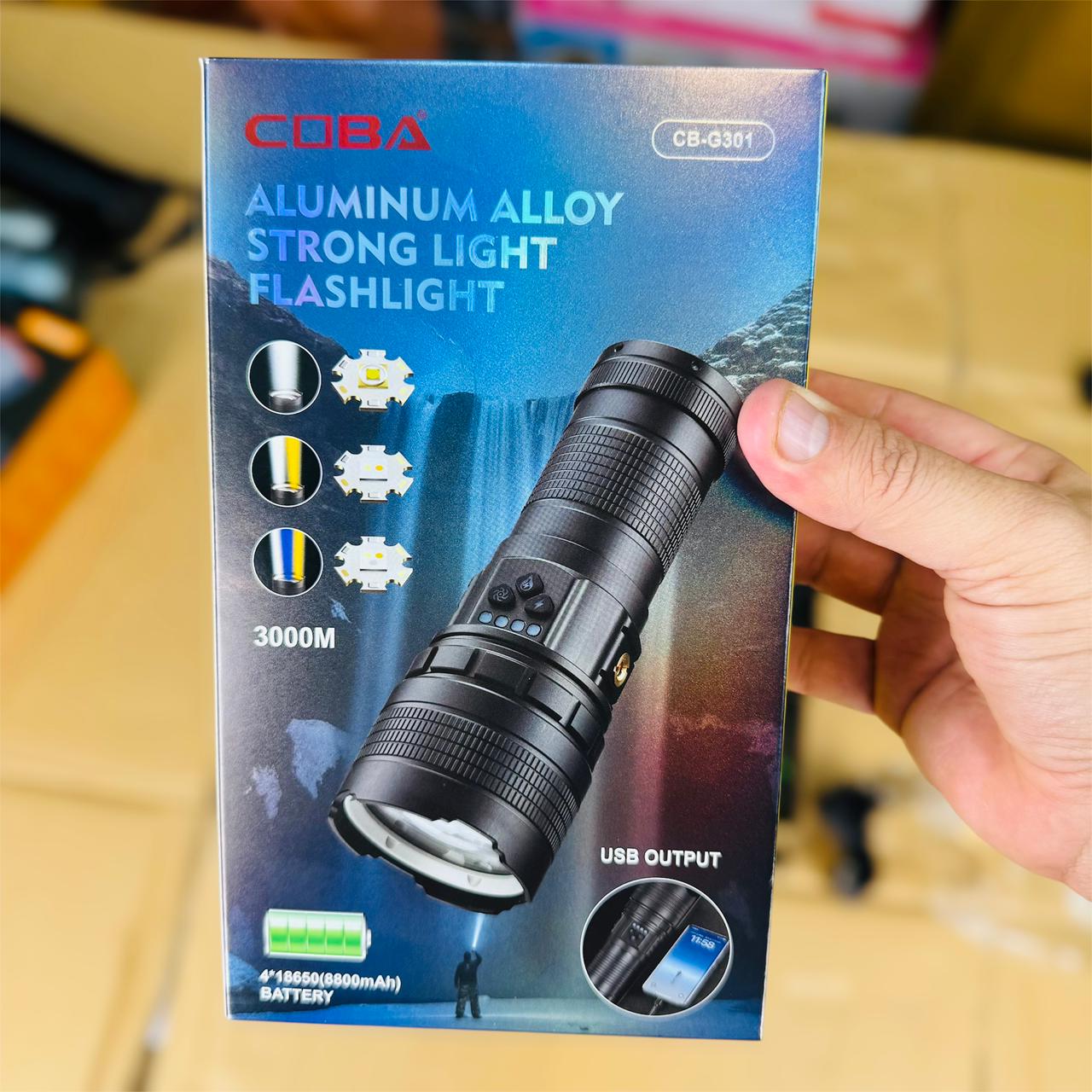CUBA 2000 KM G301 FLASH LIGHT TORCH WITH 3 MOOD