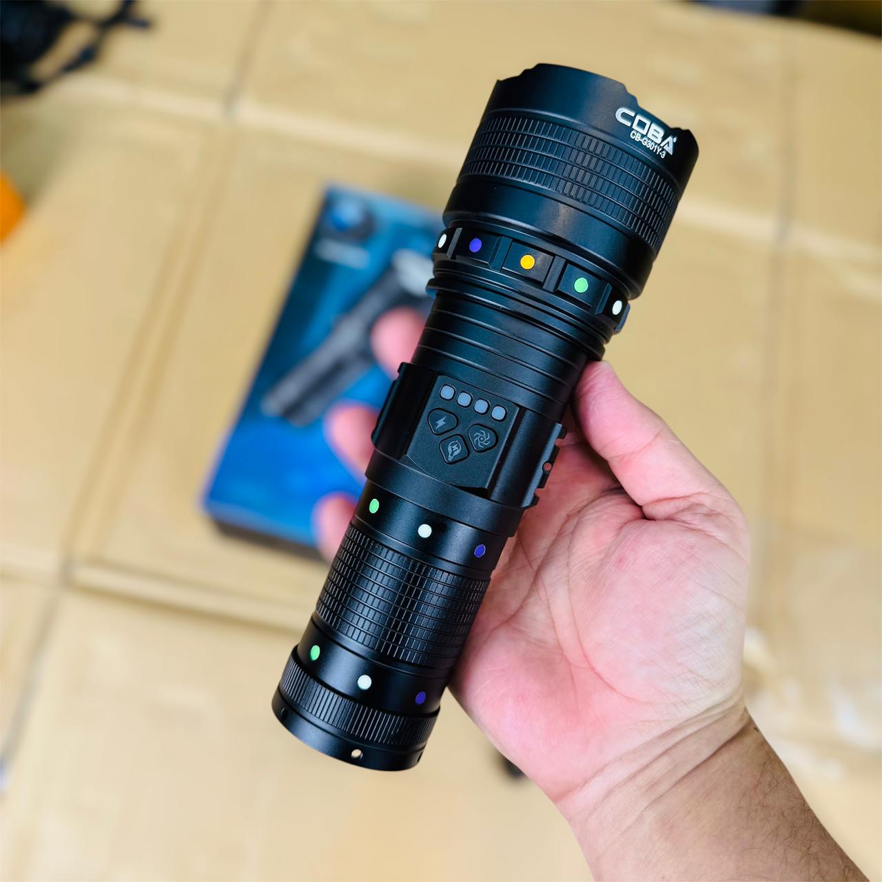 CUBA 2000 KM G301 FLASH LIGHT TORCH WITH 3 MOOD