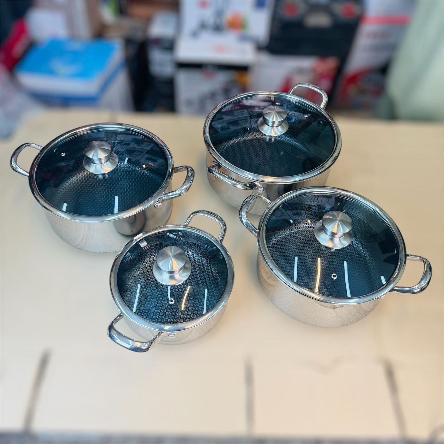 honeycomb lesser coating casserole set