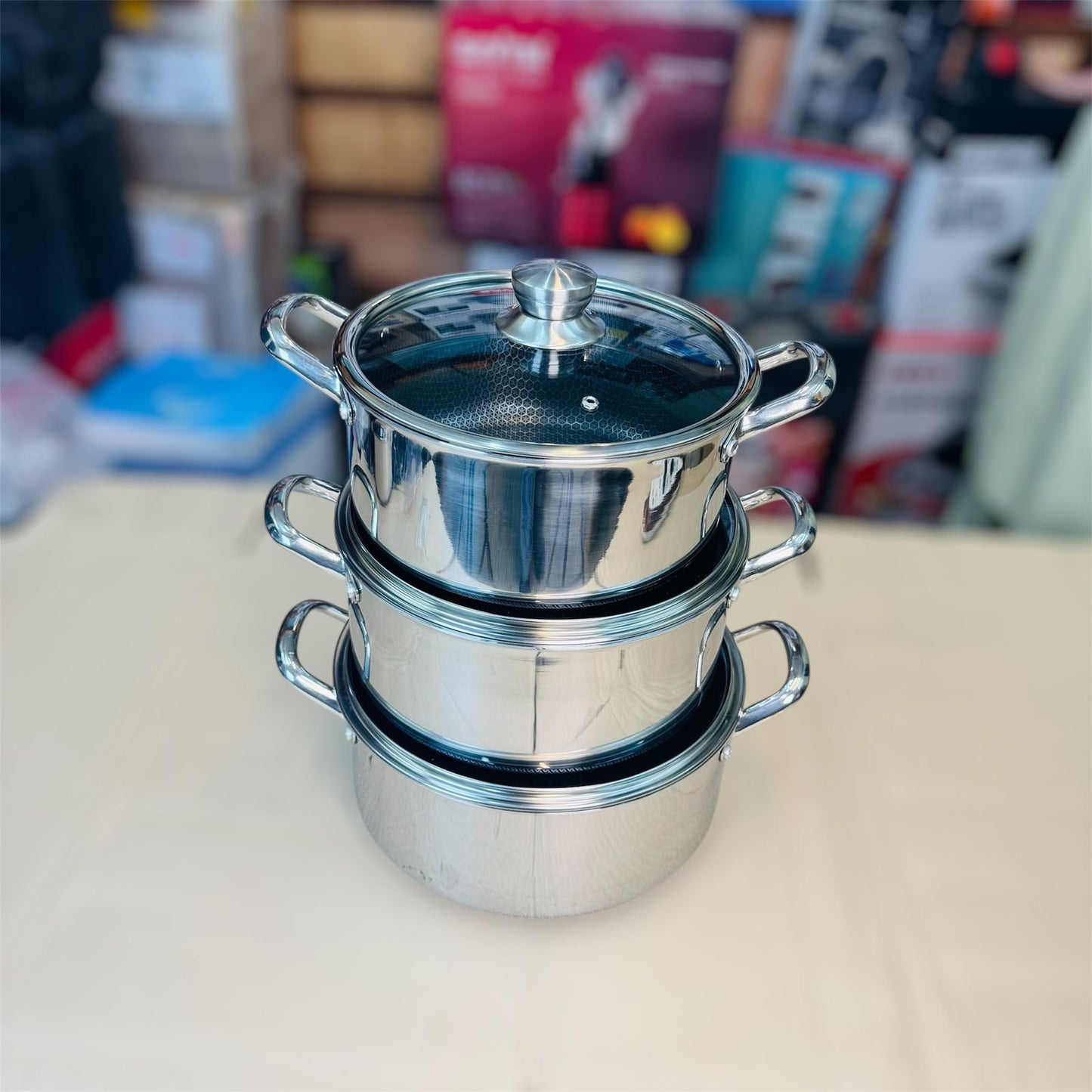 honeycomb lesser coating casserole set