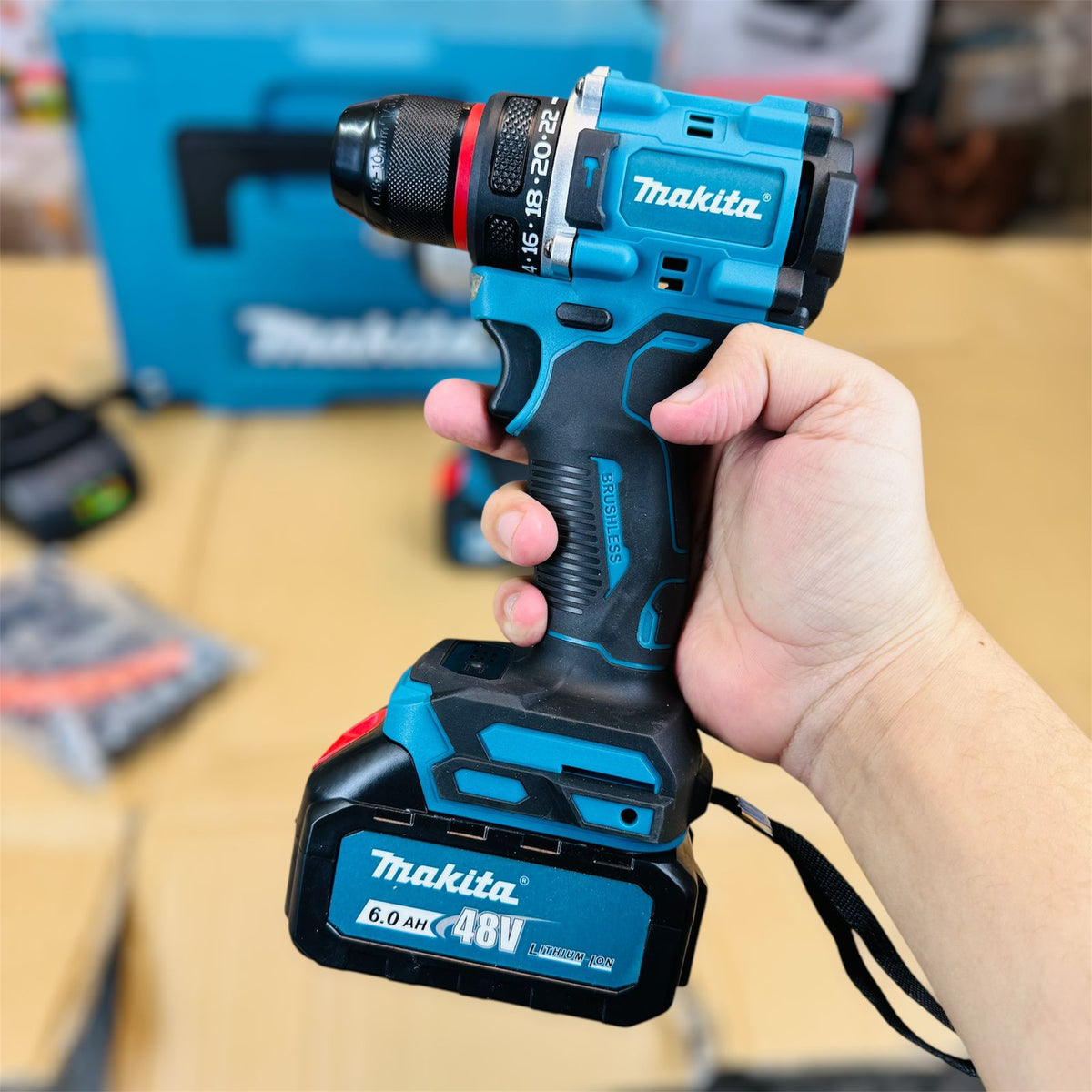2 in 1 drill & impact with tools set
