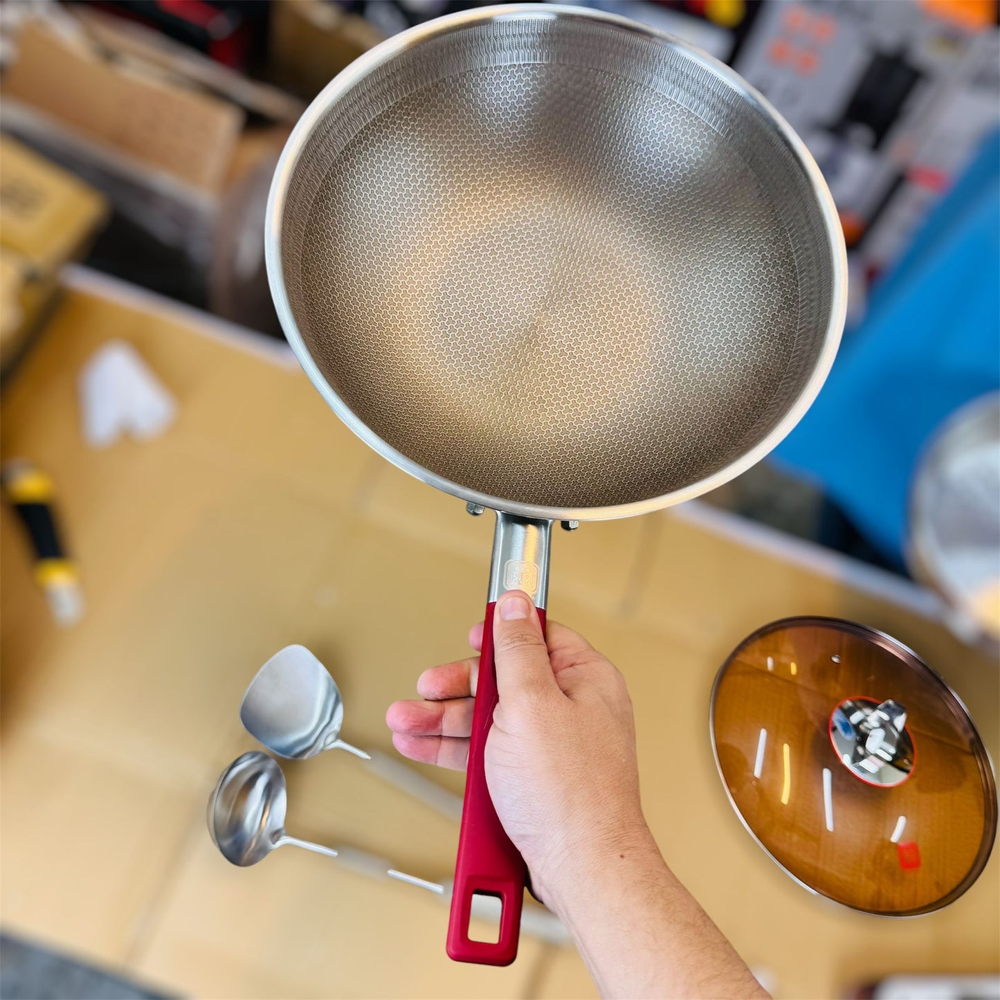 Honeycomb Coated Fry Pan