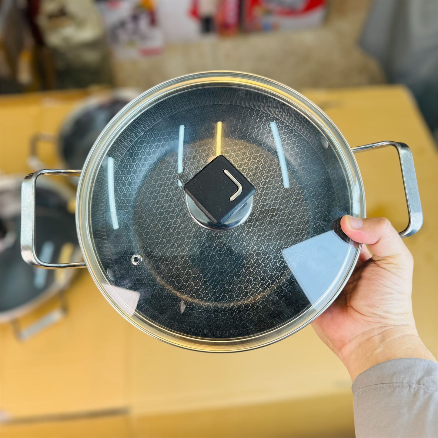 Honeycomb Coated Shallow Fry Pan Set