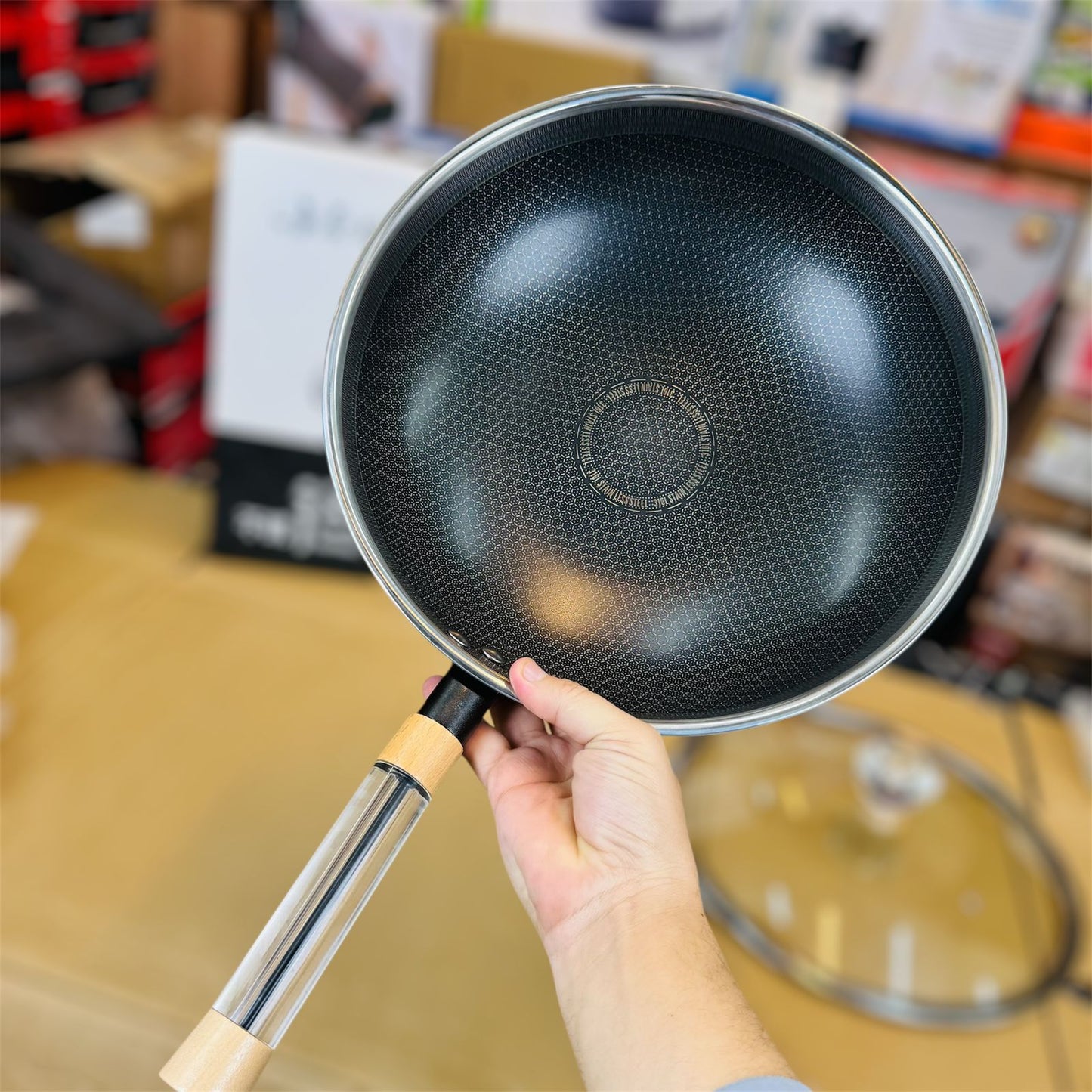 Crystal HoneyComb Laser Coated Deep Pan 34cm