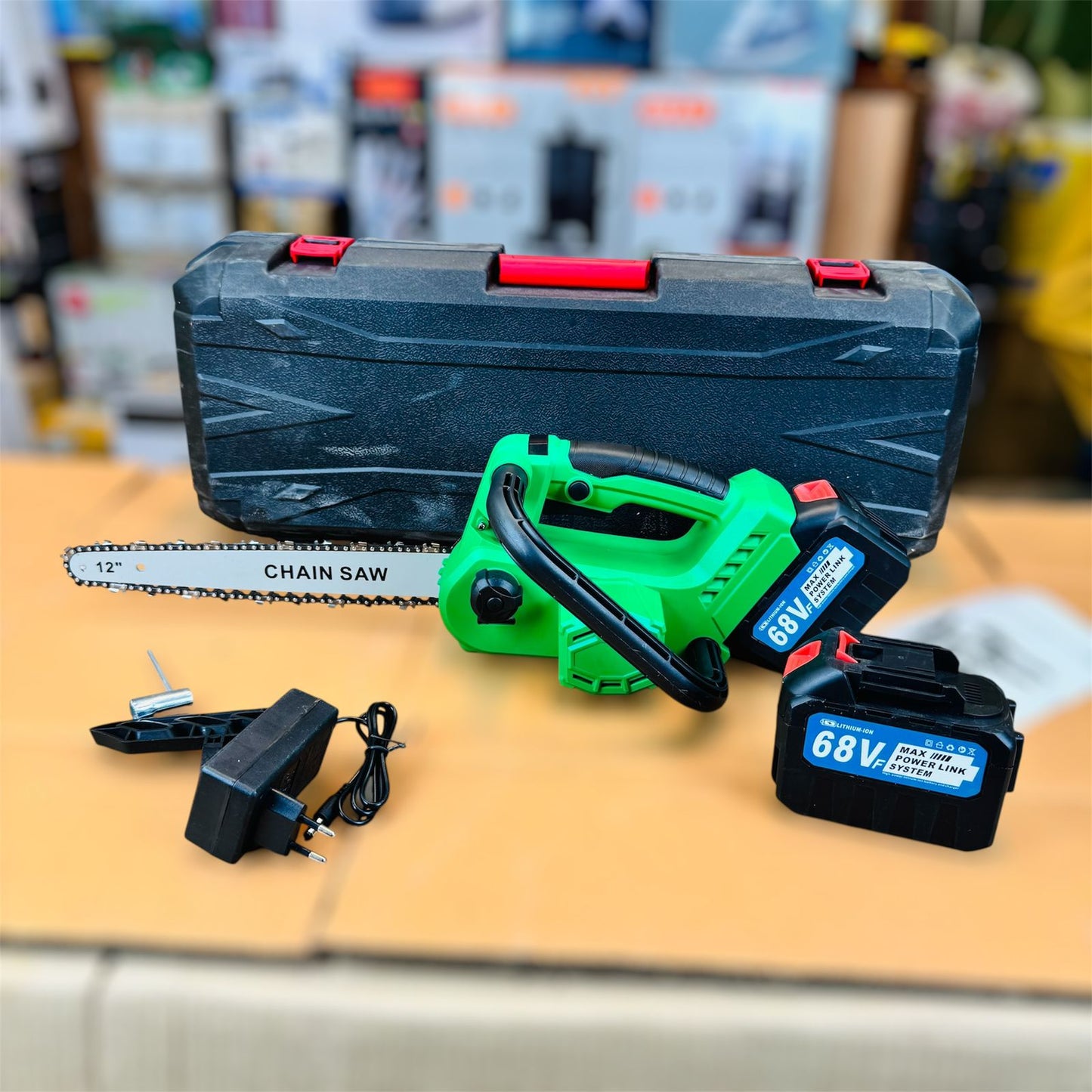 Rechargeable Cordless Chainsaw 68V 12-Inch