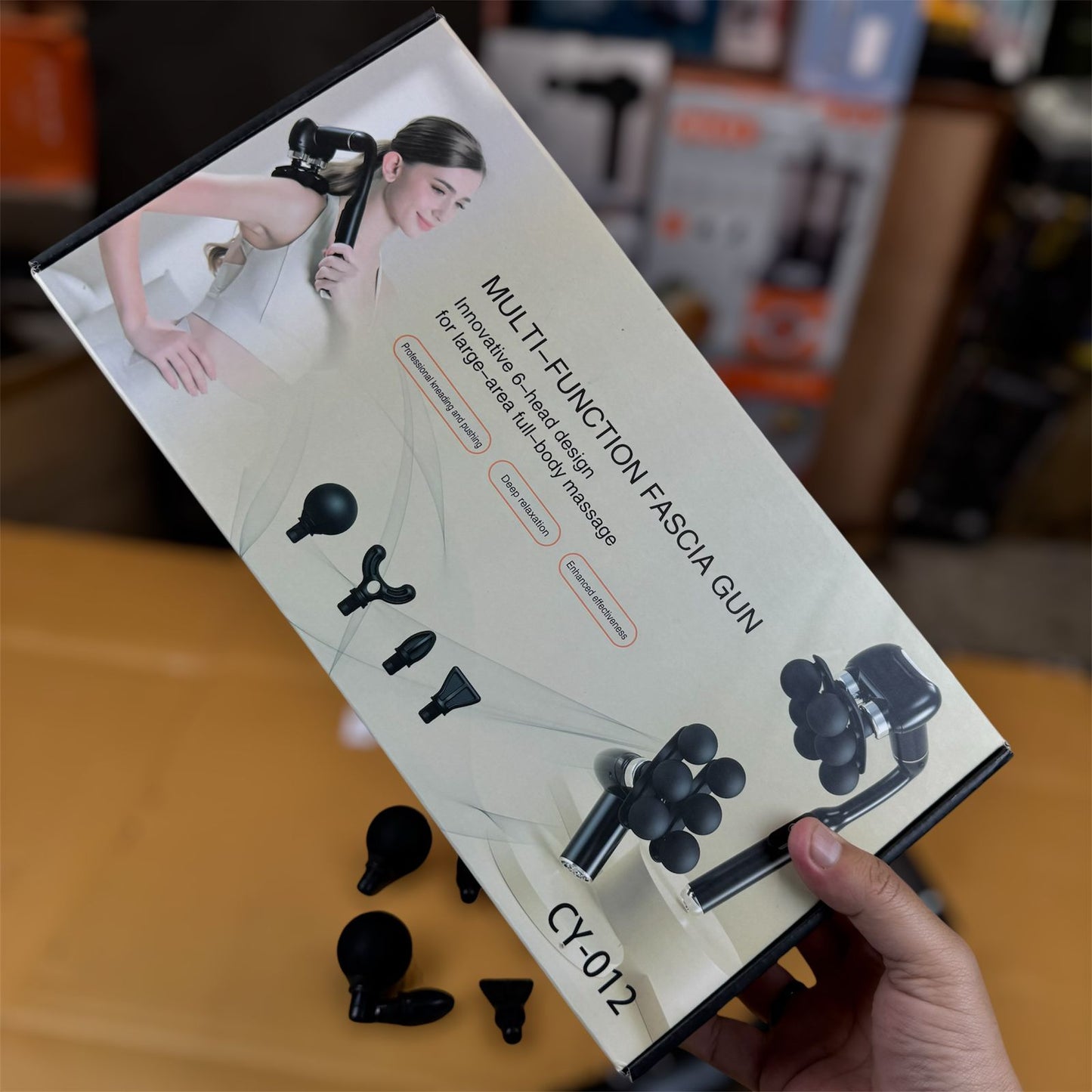 6 head rechargeable multifunction massager