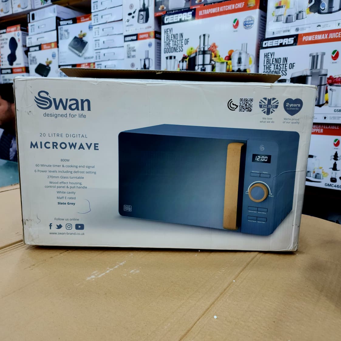Swan UK 20L Microwave