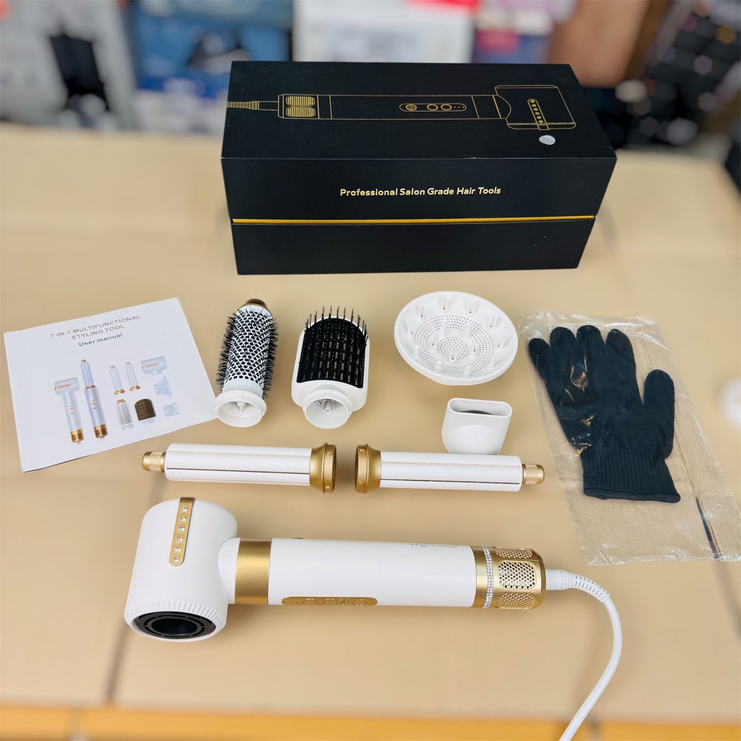 professional salon grade 7 in 1 hair dryer set ( styler )