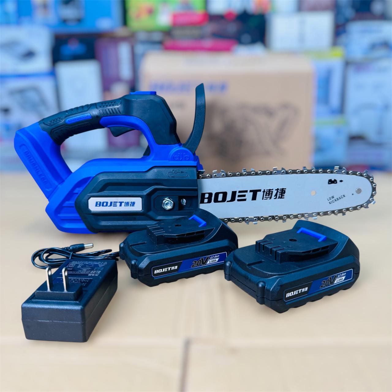 Bojet BJ-4372 12-Inch Cordless Chainsaw (2 Batteries)