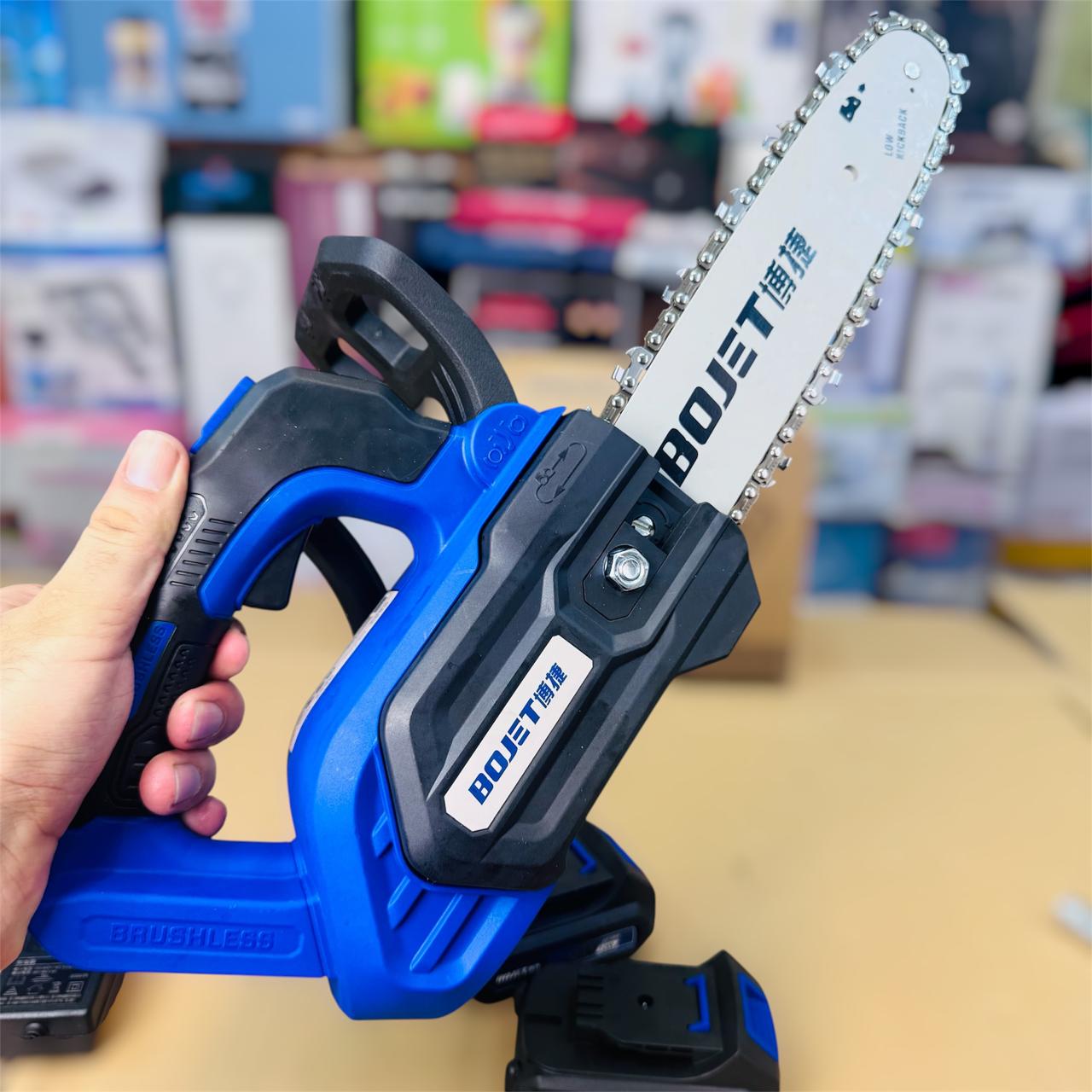 Bojet BJ-4372 12-Inch Cordless Chainsaw (2 Batteries)