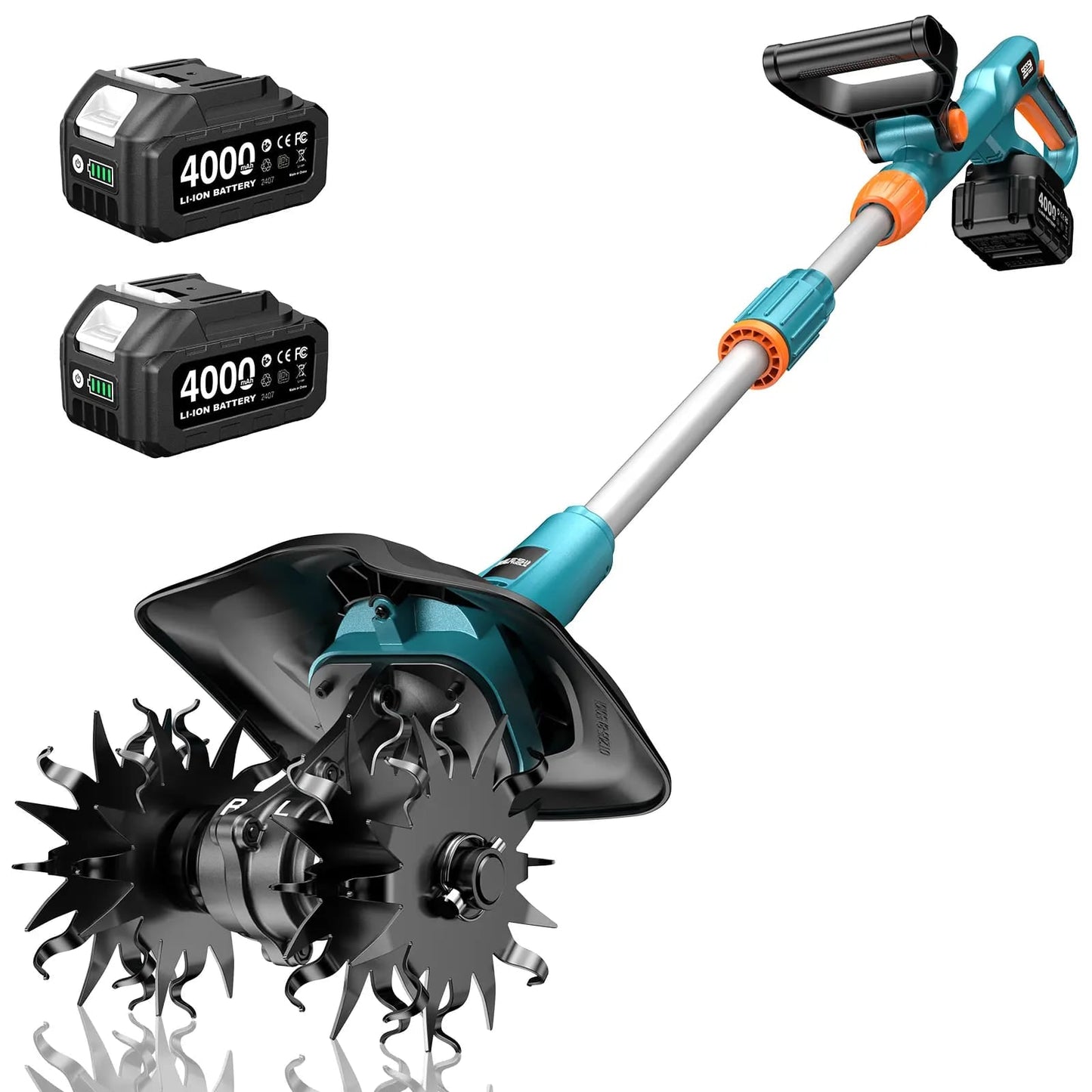 Cordless soil loosener ( rechargeable tiller cultivator )