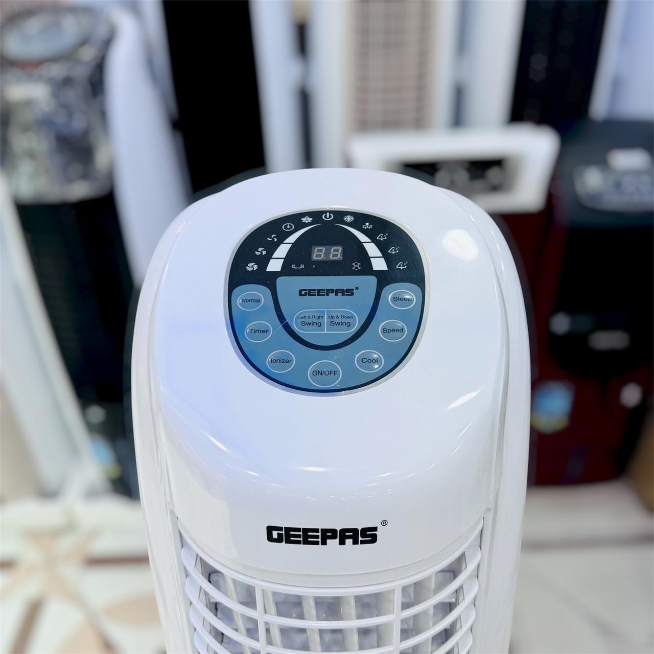 Geepas  Tower Air Cooler With Remote & LED Screen Control