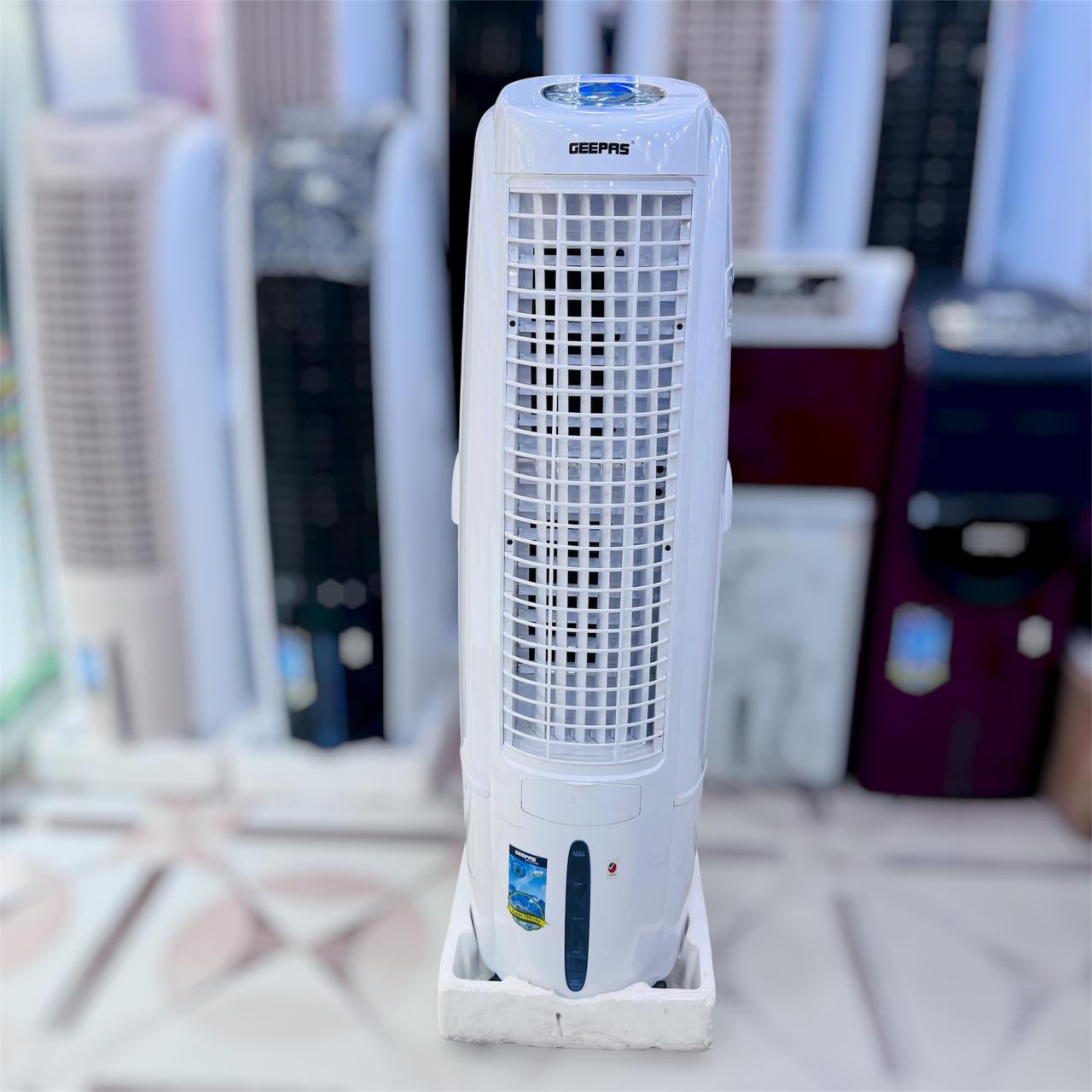 Geepas  Tower Air Cooler With Remote & LED Screen Control