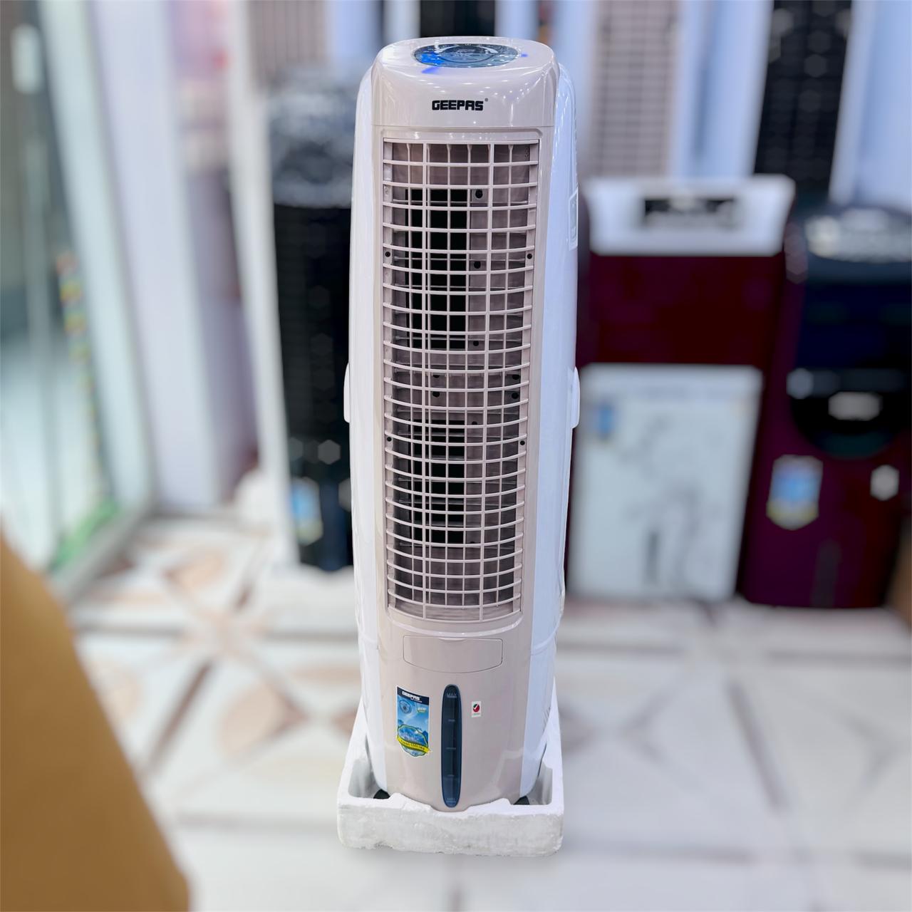 Geepas  Tower Air Cooler With Remote & LED Screen Control