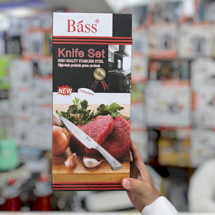 Bass 8pcs kitchen knife set [ Random color]