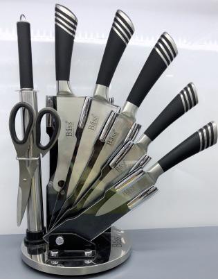 Bass 8pcs kitchen knife set [ Random color]