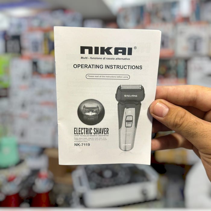 Nikai 3D washable shaver nk 7119