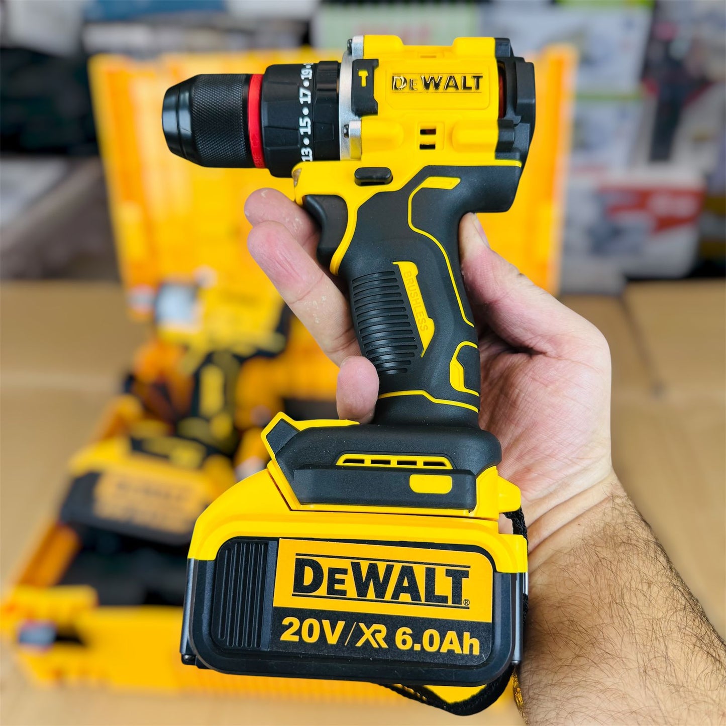 Dewalt 2 in 1 drill & impact wench with tools ( made in CZECH REPULIC )