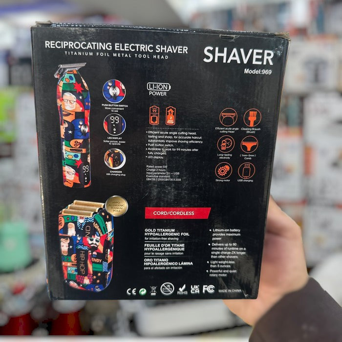2 in 1 Trimmer And Shaver 969